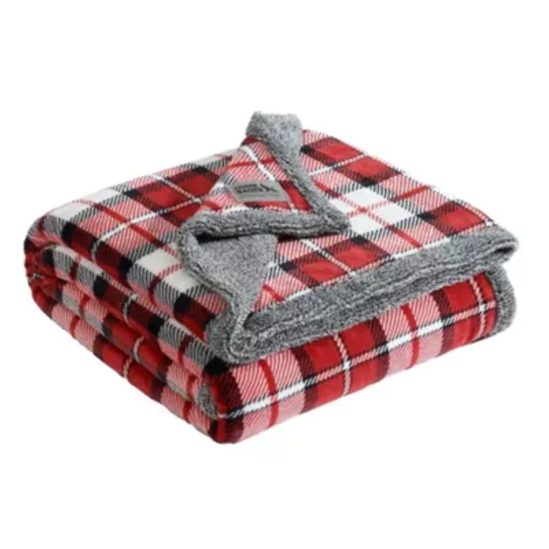 Parkwood Plaid Microfiber Throw Blanket