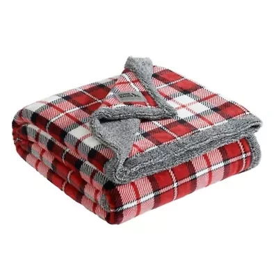 Parkwood Plaid Microfiber Throw Blanket