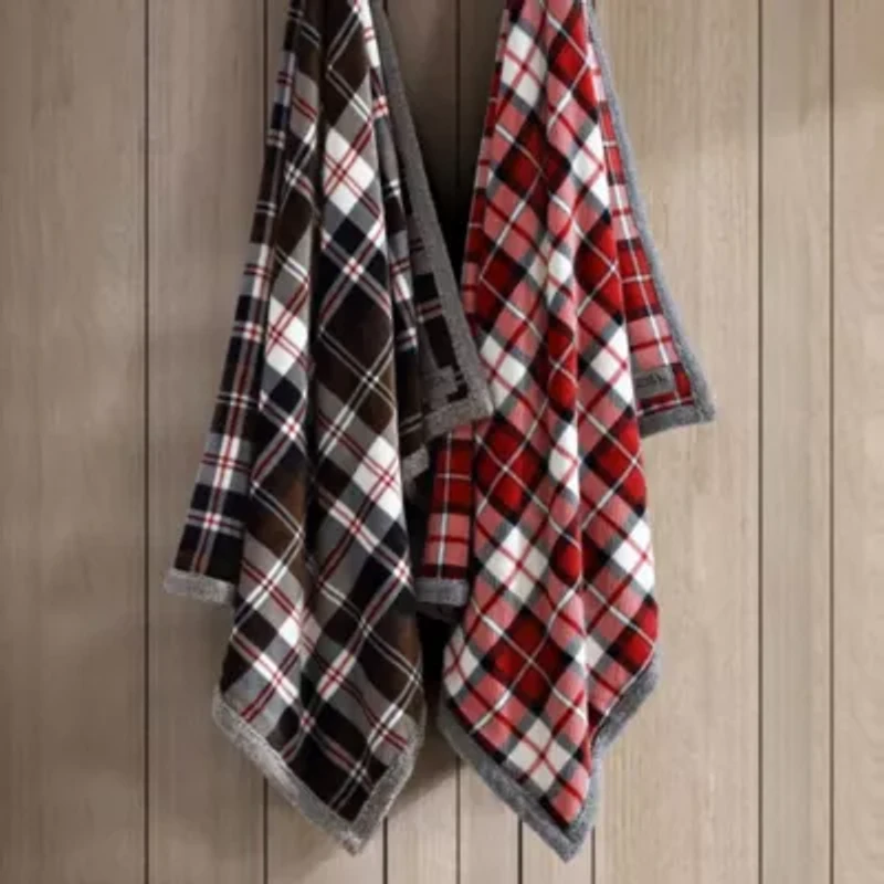 Parkwood Plaid Microfiber Throw Blanket