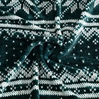 Fairisle Texture Microfiber Throw Blanket