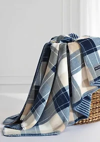 Bluff Plaid Microfiber Throw Blanket