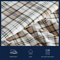 Southgale Plaid Microfiber Throw Blanket