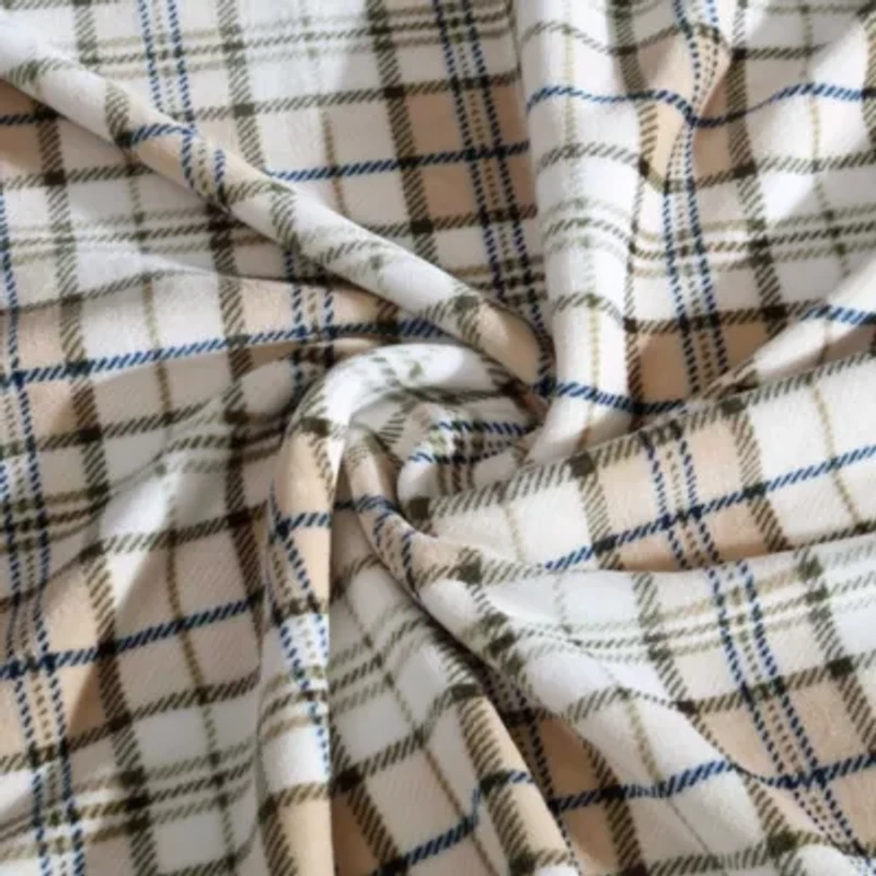 Southgale Plaid Microfiber Throw Blanket