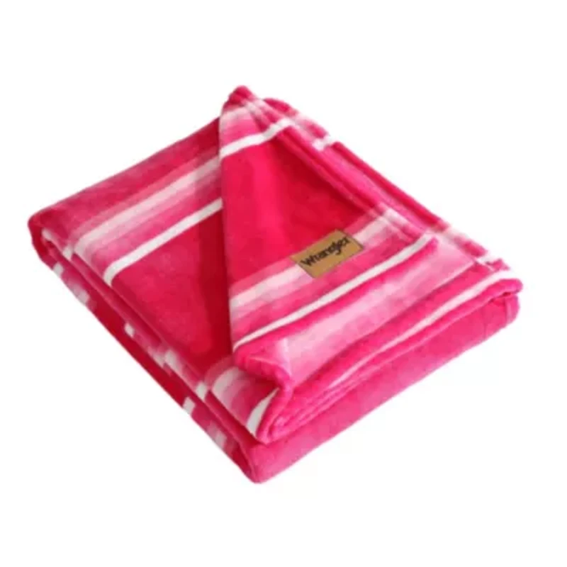 Saddle Stripe Microfiber Throw Blanket