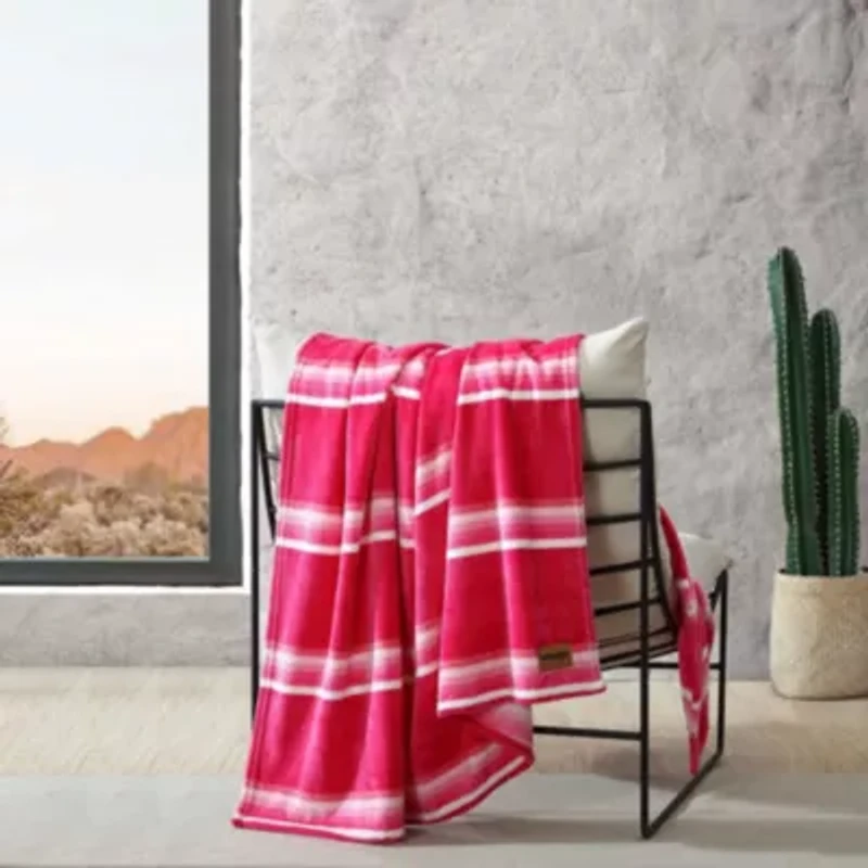Saddle Stripe Microfiber Throw Blanket