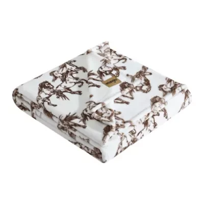 Mustangs Microfiber Throw Blanket