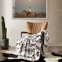 Mustangs Microfiber Throw Blanket