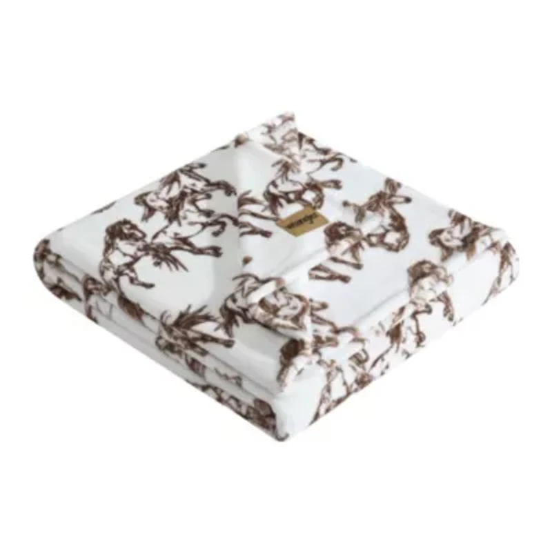 Mustangs Microfiber Throw Blanket