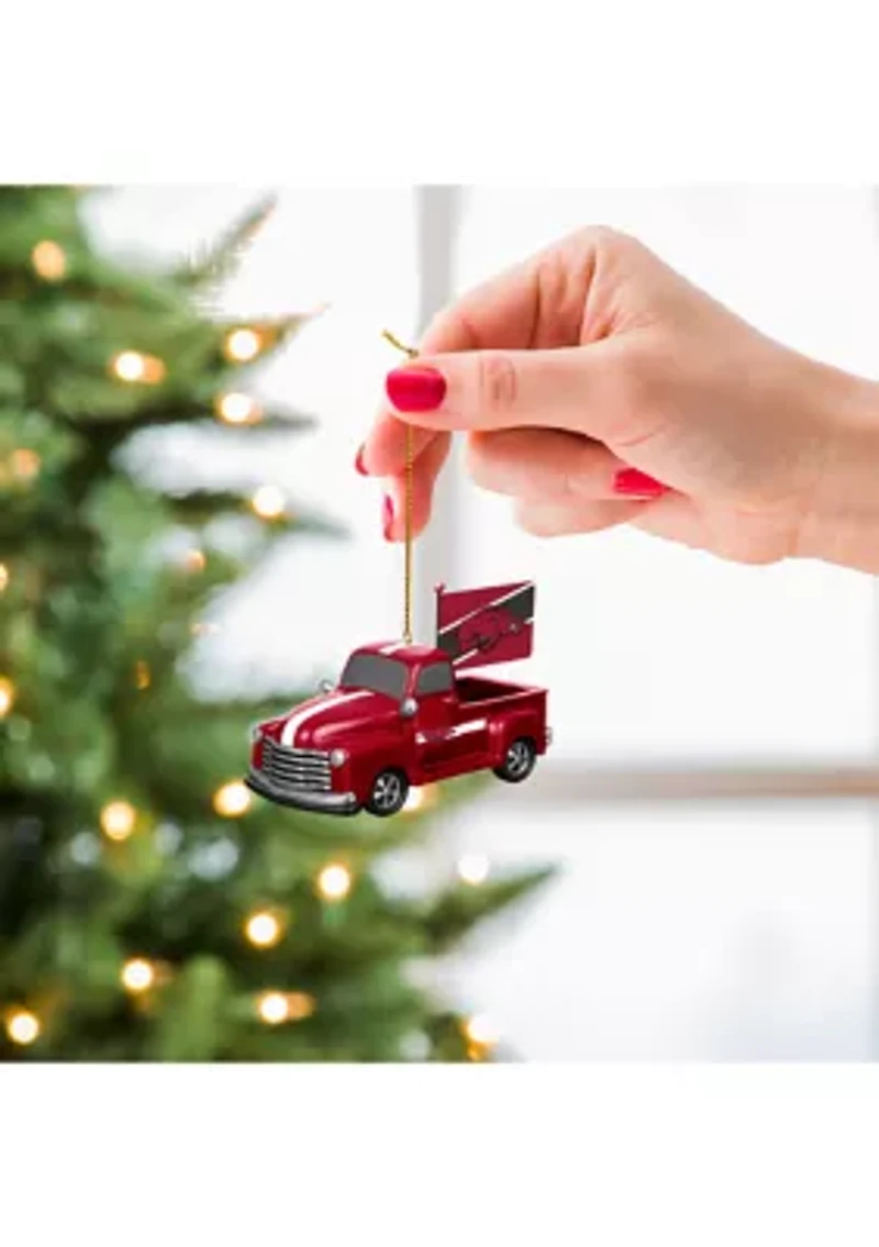 NCAA Arkansas Razorbacks Rally Truck Ornament