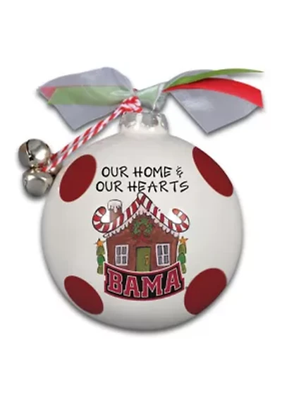 NCAA Alabama Crimson Tide Ceramic Ball Ornament
