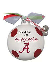 NCAA Alabama Crimson Tide Ceramic Ball Ornament