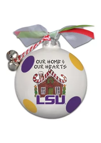 NCAA LSU Tigers Ceramic Ball Ornament