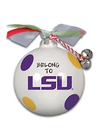 NCAA LSU Tigers Ceramic Ball Ornament