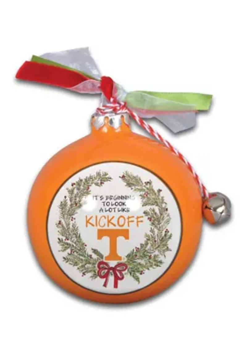 NCAA Tennessee Volunteers Ceramic Ball Ornament