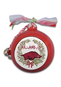 NCAA Arkansas Razorbacks Ceramic Ball Ornament