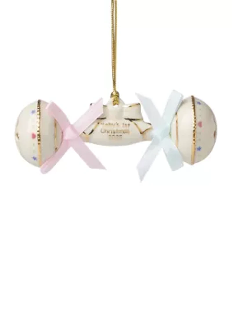 2025 Baby's First Christmas Rattle Ornament