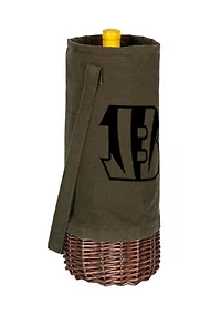 NFL Cincinnati Bengals Malbec Insulated Canvas and Willow Wine Bottle Basket