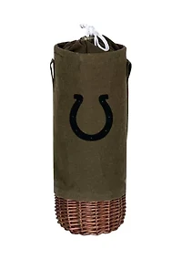 NFL Indianapolis Colts Malbec Insulated Canvas and Willow Wine Bottle Basket