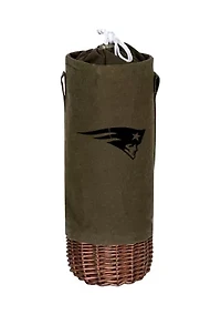 NFL New England Patriots Malbec Insulated Canvas and Willow Wine Bottle Basket