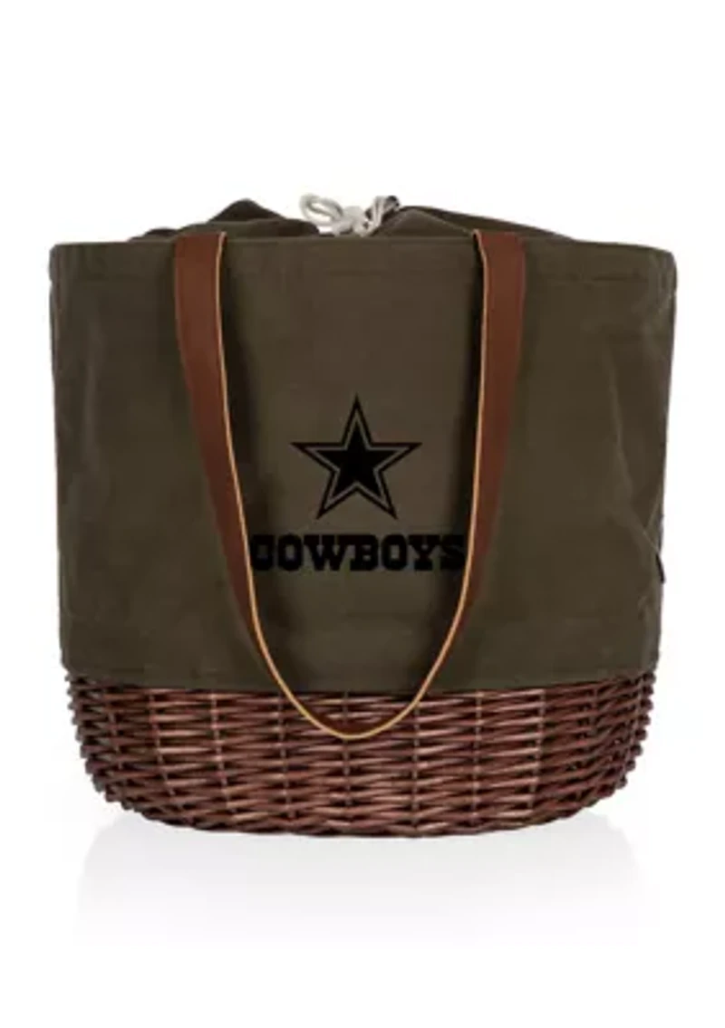 NFL Dallas Cowboys Coronado Canvas and Willow Basket Tote