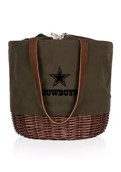 NFL Dallas Cowboys Coronado Canvas and Willow Basket Tote