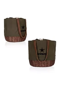 NFL Dallas Cowboys Coronado Canvas and Willow Basket Tote