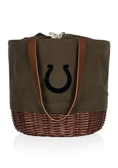 NFL Indianapolis Colts Coronado Canvas and Willow Basket Tote