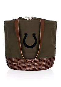 NFL Indianapolis Colts Coronado Canvas and Willow Basket Tote