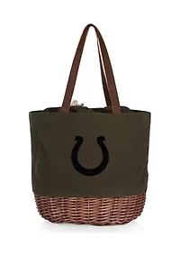 NFL Indianapolis Colts Coronado Canvas and Willow Basket Tote