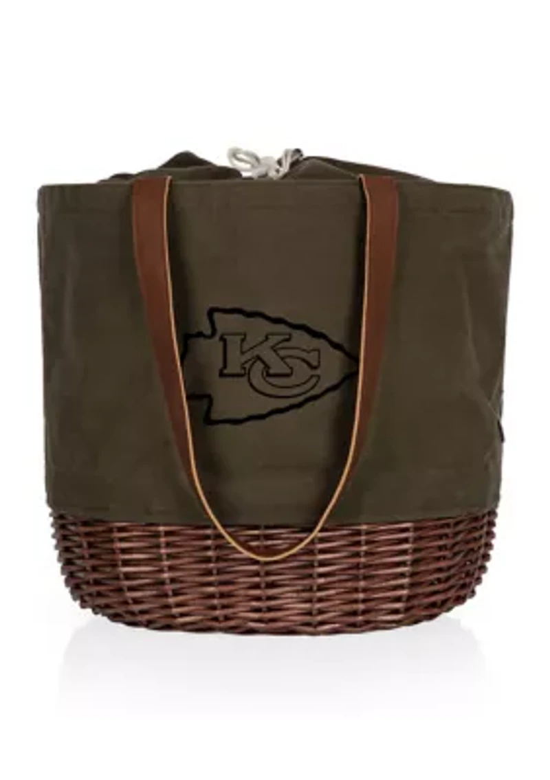 NFL Kansas City Chiefs Coronado Canvas and Willow Basket Tote