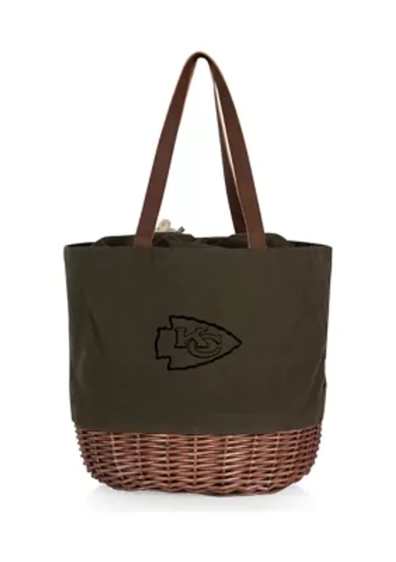 NFL Kansas City Chiefs Coronado Canvas and Willow Basket Tote