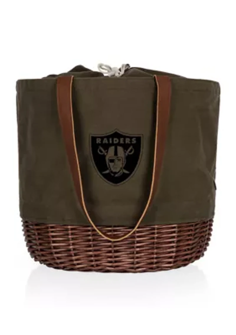 NFL Las Vegas Raiders Coronado Canvas and Willow Basket Tote