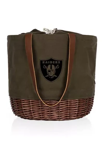NFL Las Vegas Raiders Coronado Canvas and Willow Basket Tote