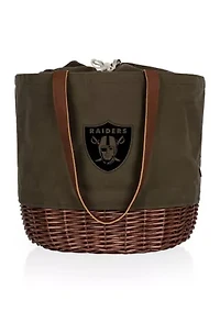 NFL Las Vegas Raiders Coronado Canvas and Willow Basket Tote