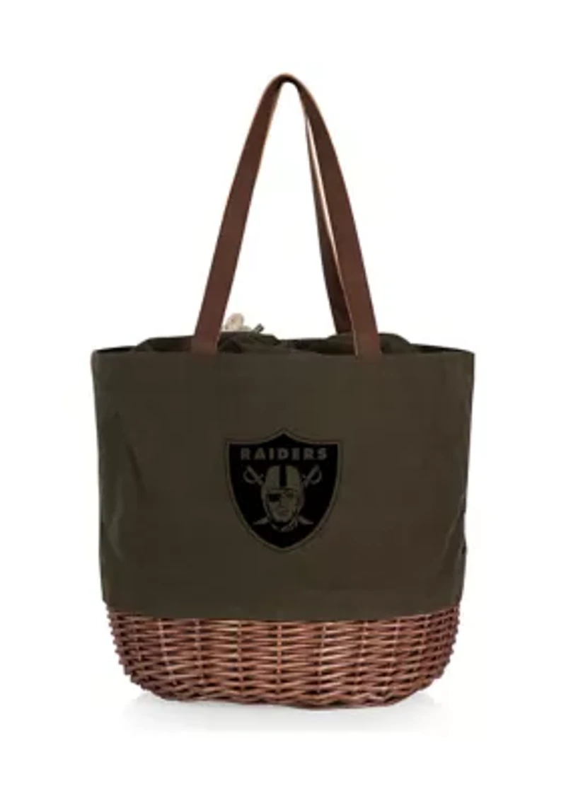 NFL Las Vegas Raiders Coronado Canvas and Willow Basket Tote