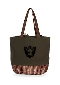 NFL Las Vegas Raiders Coronado Canvas and Willow Basket Tote