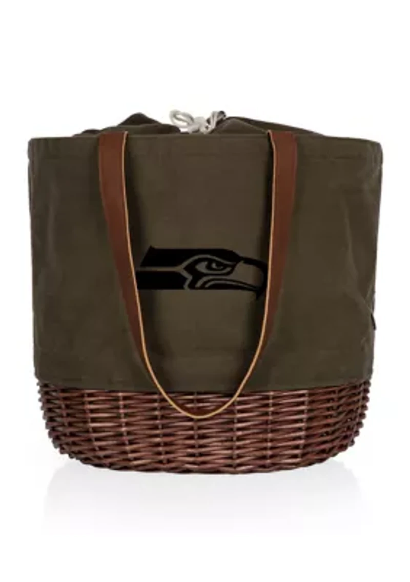 NFL Seattle Seahawks Coronado Canvas and Willow Basket Tote