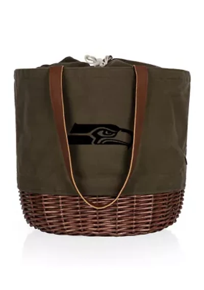 NFL Seattle Seahawks Coronado Canvas and Willow Basket Tote
