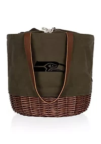 NFL Seattle Seahawks Coronado Canvas and Willow Basket Tote