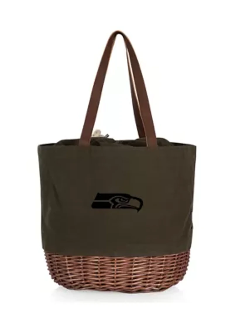 NFL Seattle Seahawks Coronado Canvas and Willow Basket Tote
