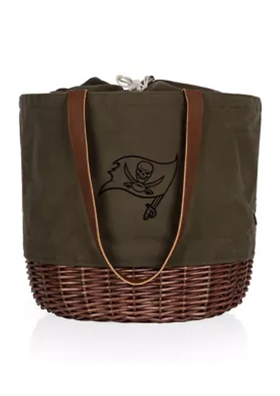 NFL Tampa Bay Buccaneers Coronado Canvas and Willow Basket Tote