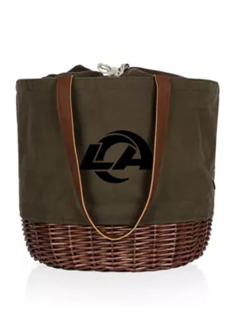 NFL Los Angeles Rams Coronado Canvas and Willow Basket Tote