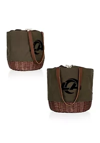 NFL Los Angeles Rams Coronado Canvas and Willow Basket Tote