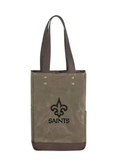 NFL New Orleans Saints 2 Bottle Insulated Wine Cooler Bag