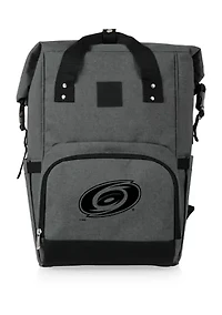 NHL Carolina Hurricanes On The Go Roll-Top Cooler Backpack