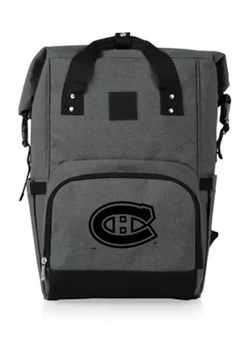 NHL Montreal Canadiens On The Go Roll-Top Cooler Backpack