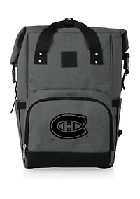NHL Montreal Canadiens On The Go Roll-Top Cooler Backpack