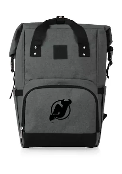 NHL New Jersey Devils On The Go Roll-Top Cooler Backpack