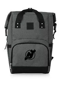 NHL New Jersey Devils On The Go Roll-Top Cooler Backpack