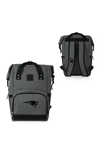 NFL New England Patriots On The Go Roll-Top Cooler Backpack